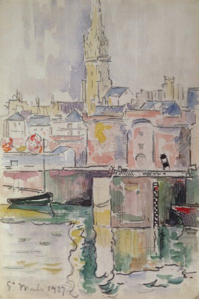 St. Malo, 1927 by Paul Signac